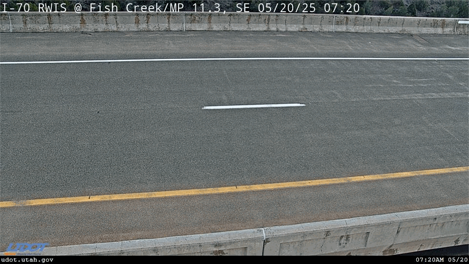 Traffic Cam I-70 RWIS @ Fish Creek MP 11.31 SE