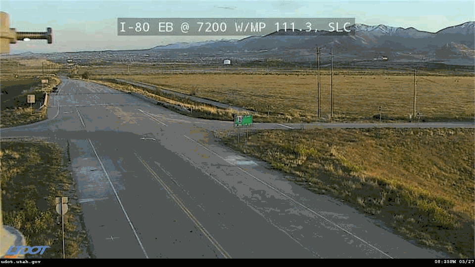 Traffic Cam I-80 Liveview EB @ 7200 W Off Ramp MP 111 SLC