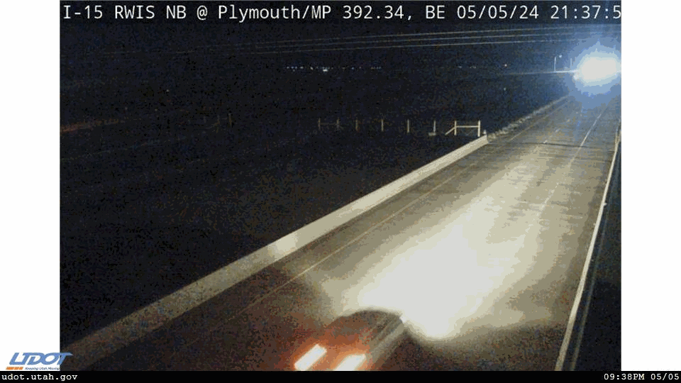 Traffic Cam I-15 RWIS NB @ Plymouth Exit 392 SR 13 MP 392.37 BE