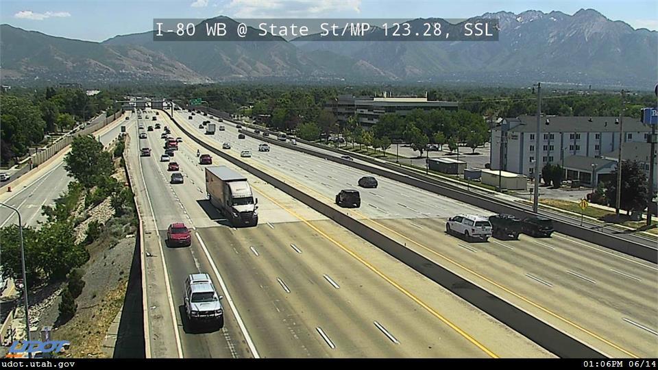Traffic Cam I-80 WB @ State St US 89 MP 123.28 SSL