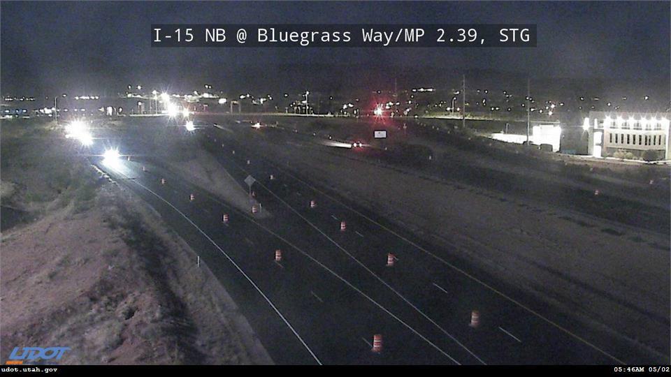 Traffic Cam I-15 NB @ Bluegrass Way MP 2.39 STG