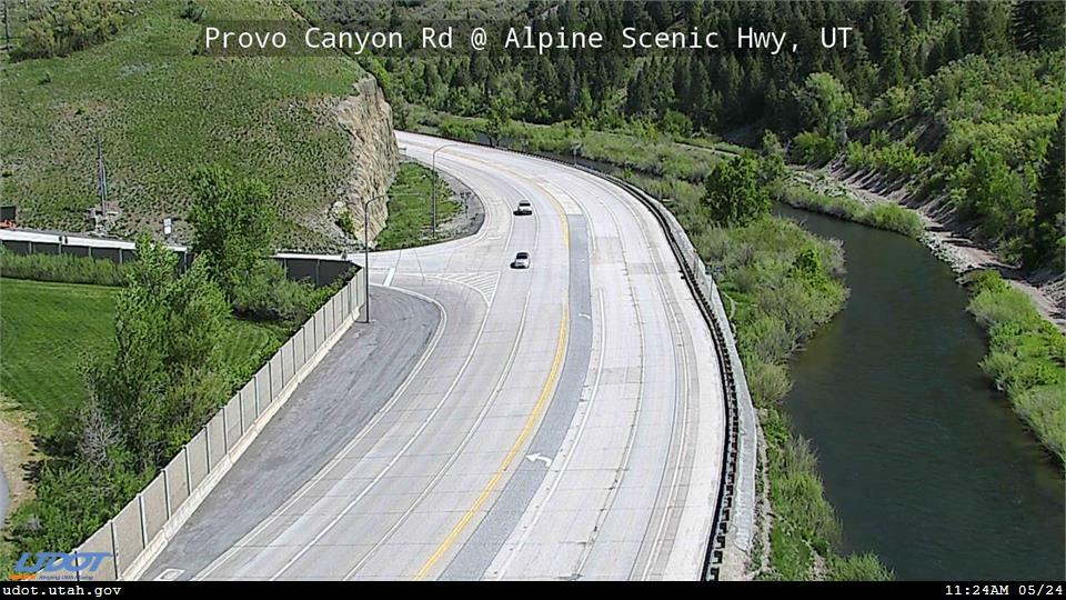 Traffic Cam Provo Canyon Rd US 189 @ Alpine Scenic Hwy SR 92 MP 14.26 UT