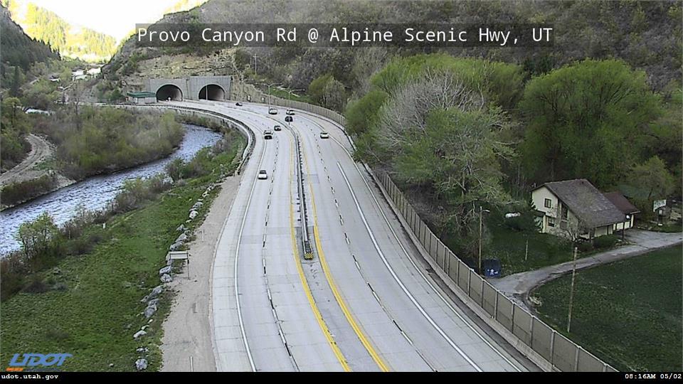 Traffic Cam Provo Canyon Rd US 189 @ Alpine Scenic Hwy SR 92 MP 14.26 UT