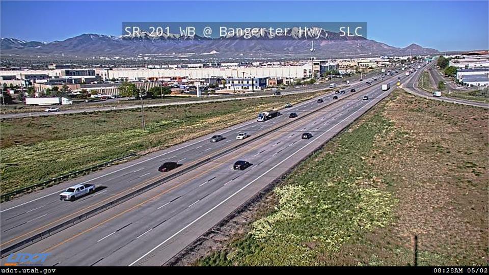 Traffic Cam SR 201 WB @ Bangerter Hwy SR 154 MP 12.8 SLC