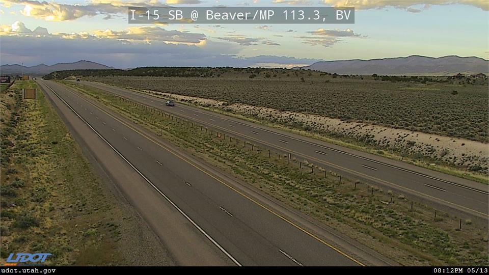 Traffic Cam I-15 SB @ Beaver MP 113.3 BV