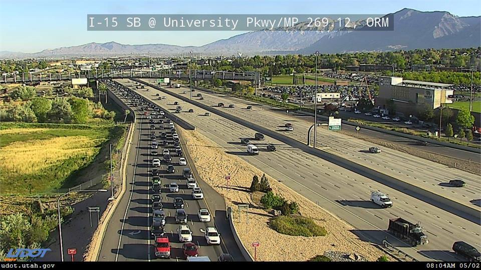 Traffic Cam I-15 SB @ University Pkwy SR 265 MP 269.12 ORM