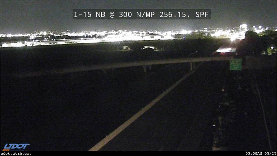 Traffic Cam I-15 NB @ 300 N MP 256.15 SPF