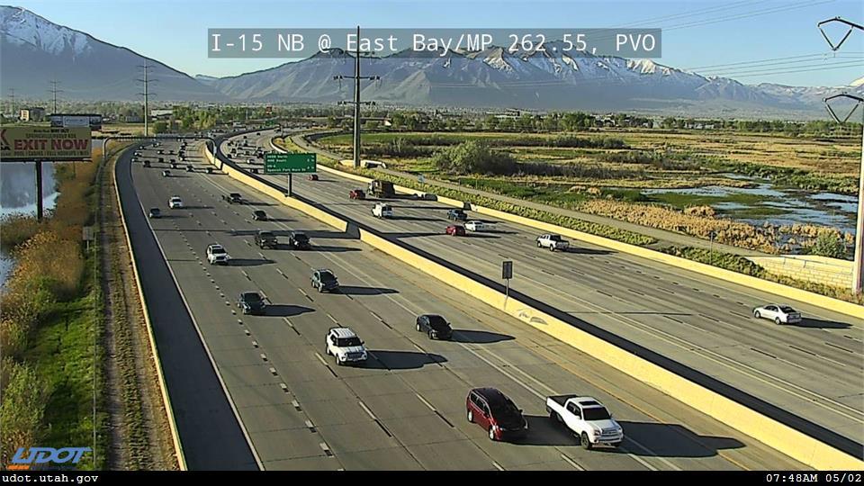 Traffic Cam I-15 NB @ East Bay MP 262.55 PVO