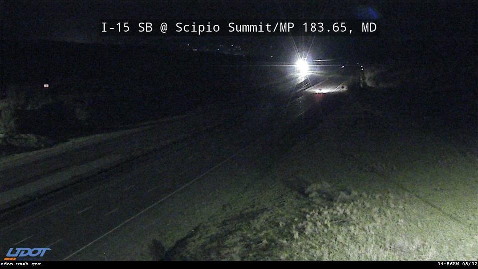 Traffic Cam I-15 SB @ Scipio Summit Exit 184 MP 183.65 MD