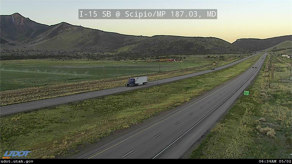 Traffic Cam I-15 SB @ Scipio MP 187.03 MD