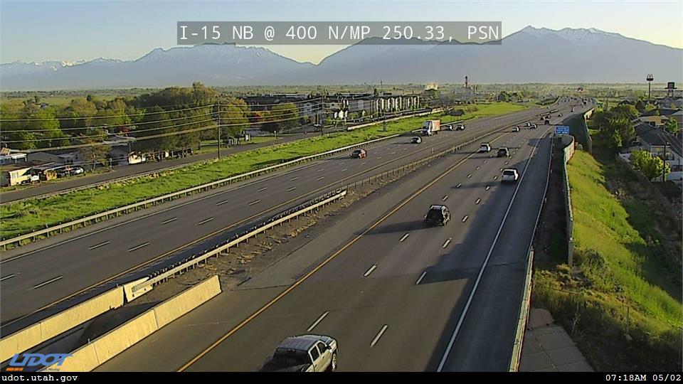 Traffic Cam I-15 NB @ 400 N MP 250.33 PSN