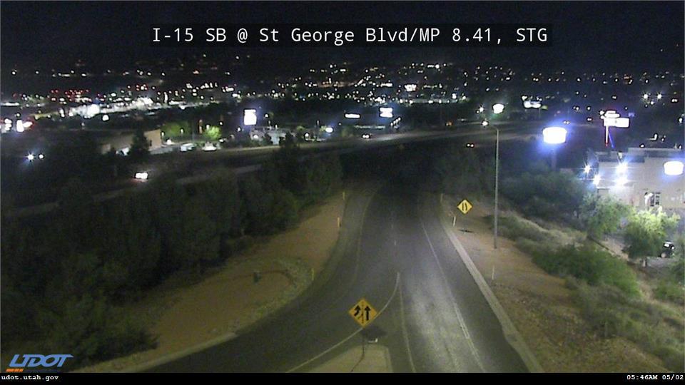 Traffic Cam I-15 DDI SB @ St George Blvd SR 34 MP 8.41 STG