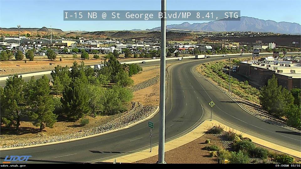 Traffic Cam I-15 DDI NB @ St George Blvd SR 34 MP 8.41 STG