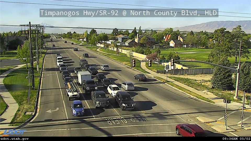 Traffic Cam Timpanogos Hwy 11000 N SR 92 @ North County Blvd 4800 W SR 129 HLD