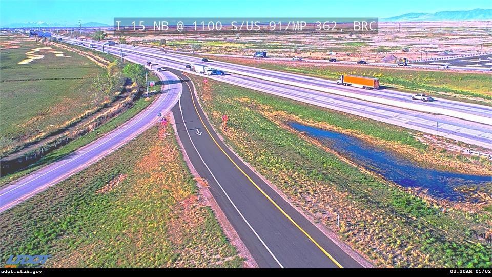 Traffic Cam I-15 NB @ 1100 S US 91 MP 362 BRC