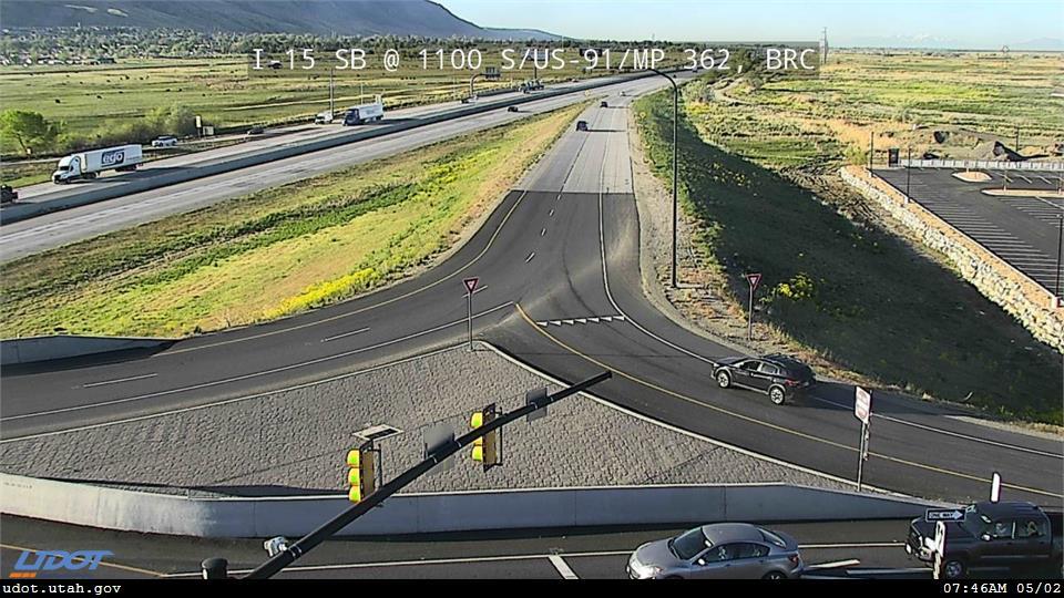 Traffic Cam I-15 SB @ 1100 S US 91 MP 362 BRC