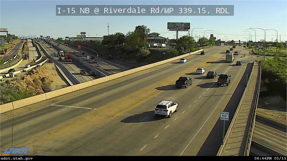 Traffic Cam I-15 NB @ Riverdale Rd SR 26 MP 339.15 RDL