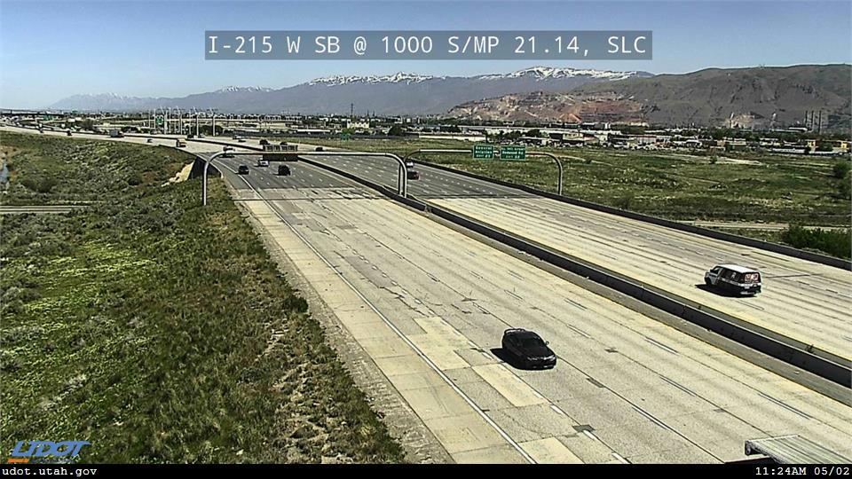 Traffic Cam I-215 W NB @ 900 S MP 21.3 SLC