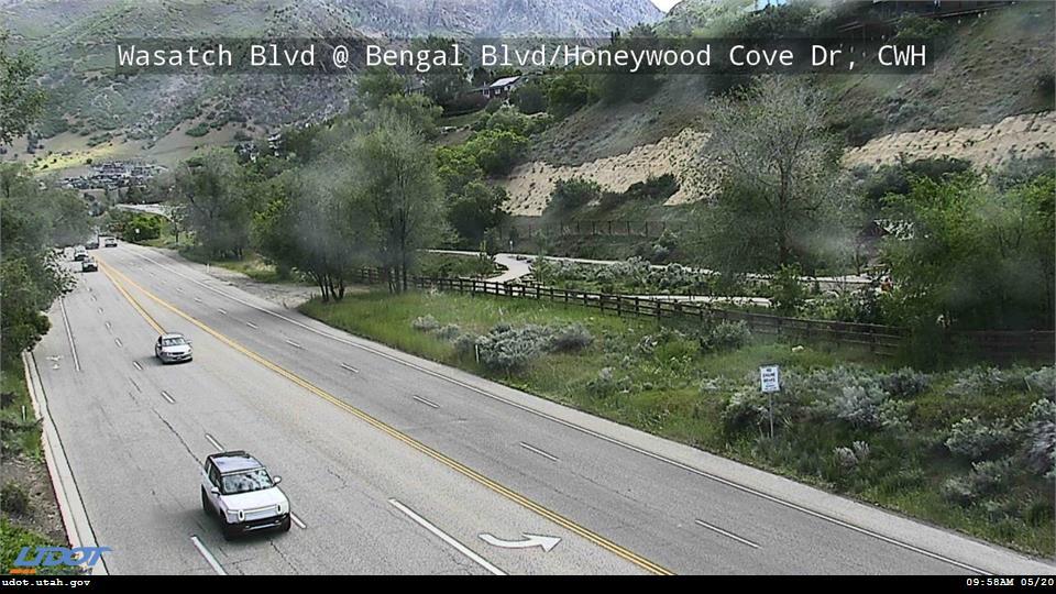 Traffic Cam Wasatch Blvd 3650 E SR 210 @ 7800 S Bengal Blvd Honeywood Cove Dr CWH