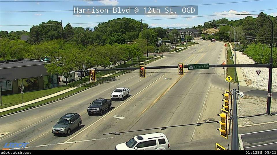 Traffic Cam Harrison Blvd SR 203 @ 12th St Ogden Canyon Rd SR 39 OGD