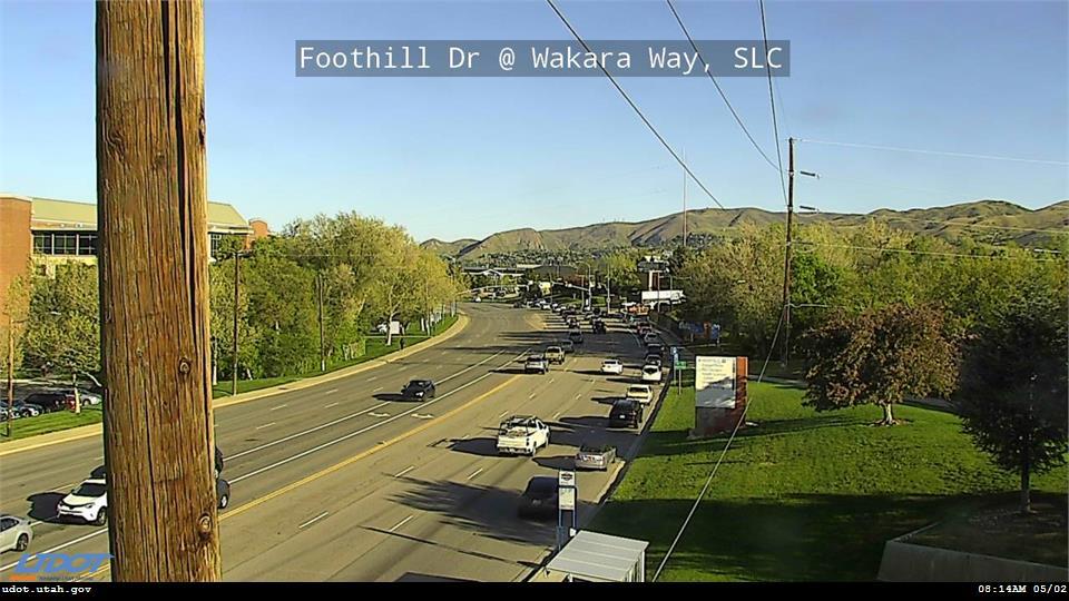 Traffic Cam Foothill Dr Honorary Veterans Blvd SR 186 @ Wakara Way SLC