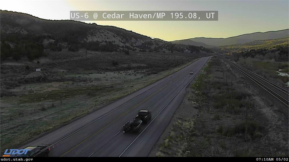 Traffic Cam US 6 @ Cedar Haven Sheep Creek Rd MP 195.08 UT