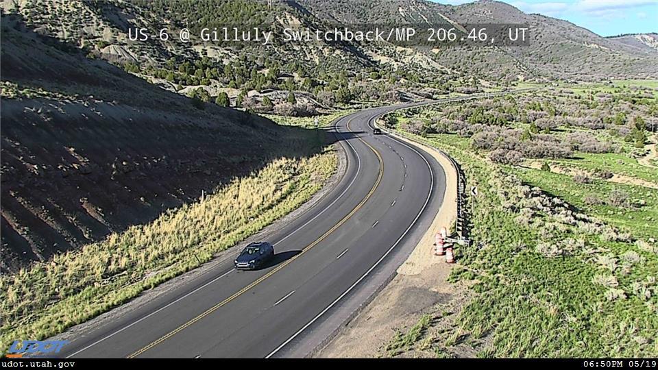 Traffic Cam US 6 @ Gilluly Switchback MP 206.46 UT