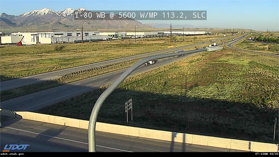 Traffic Cam I-80 WB @ 5600 W SR 172 MP 113.3 SLC