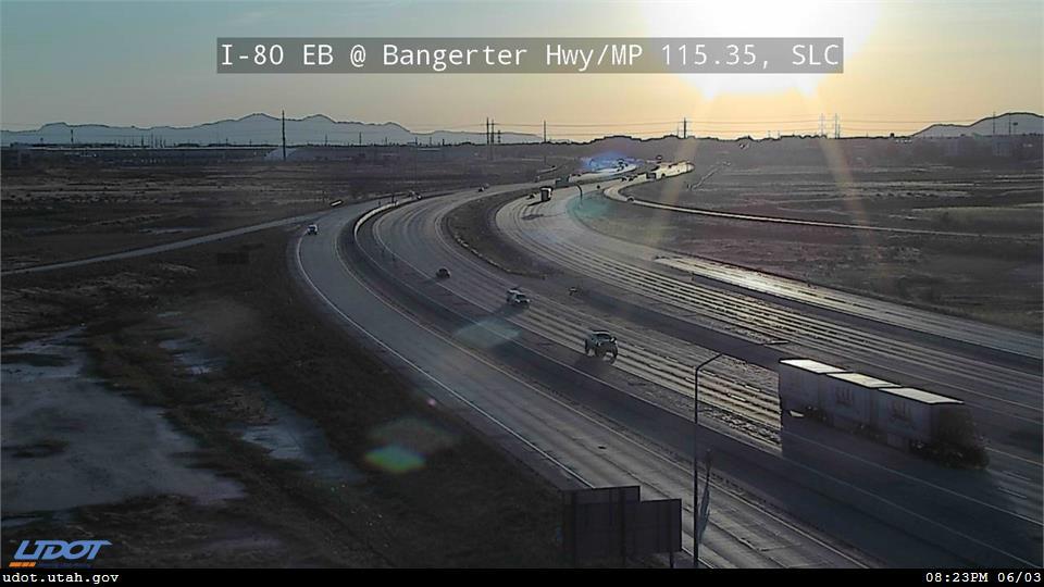 Traffic Cam I-80 EB @ Bangerter Hwy 4000 W SR 154 MP 115.35 SLC
