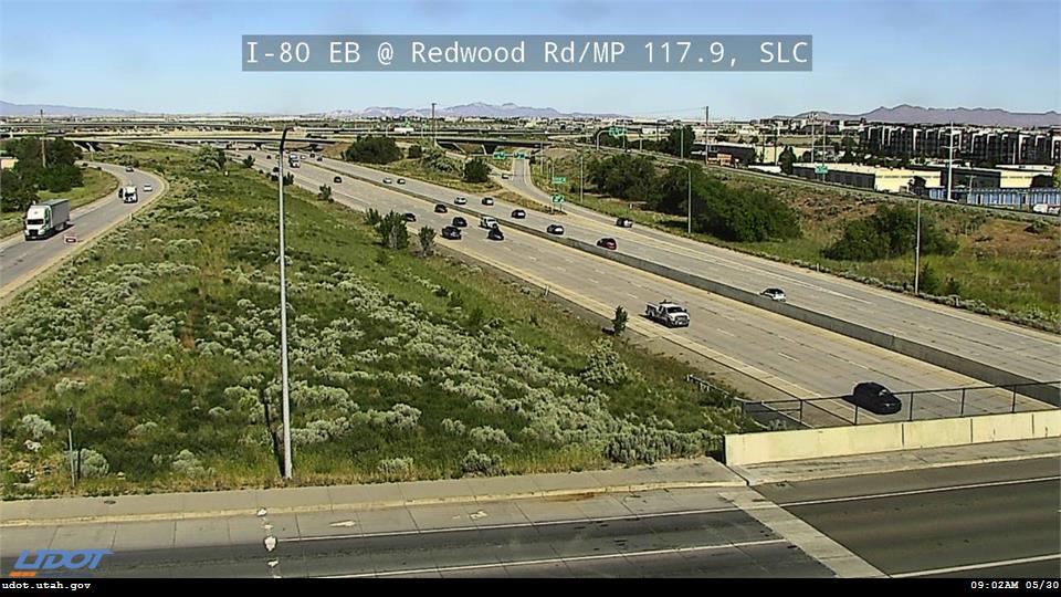 Traffic Cam I-80 EB @ Redwood Rd SR 68 MP 117.9 SLC