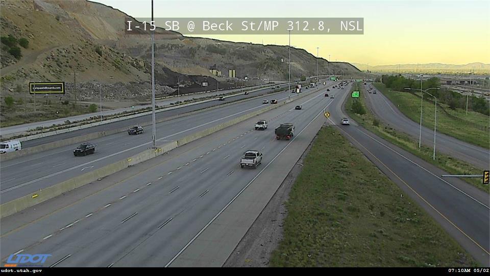 Traffic Cam I-15 SB @ Beck St US 89 MP 312.8 NSL