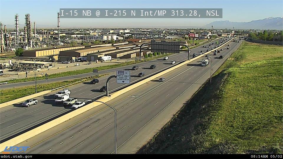 Traffic Cam I-15 NB @ I-215 North Interchange MP 313.28 NSL