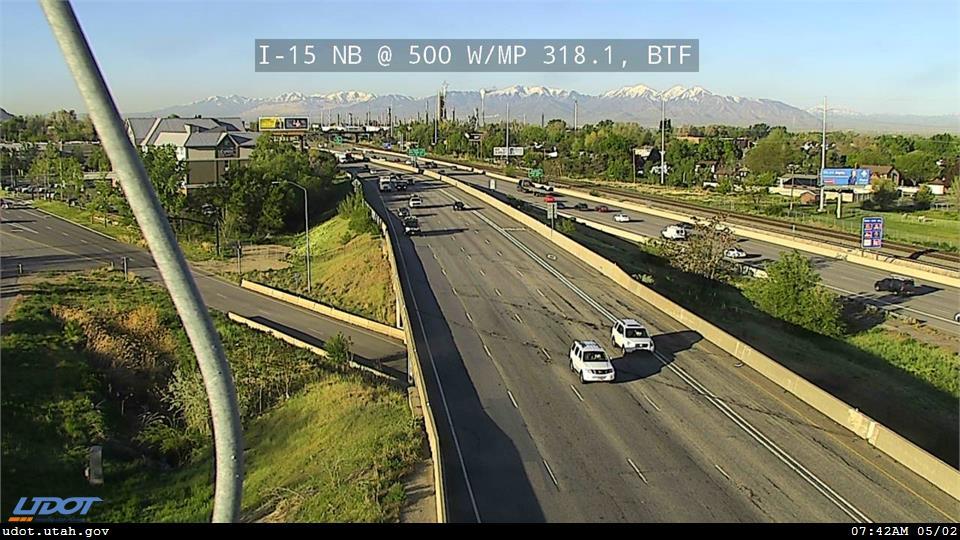 Traffic Cam I-15 NB @ 500 W US 89 MP 318.1 BTF