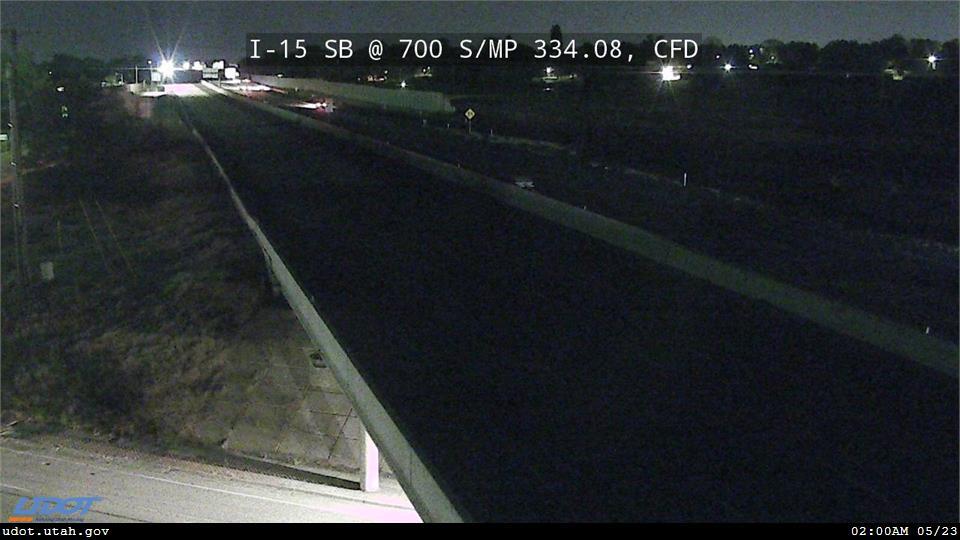 Traffic Cam I-15 SB @ 700 S SR 193 MP 334.08 CFD