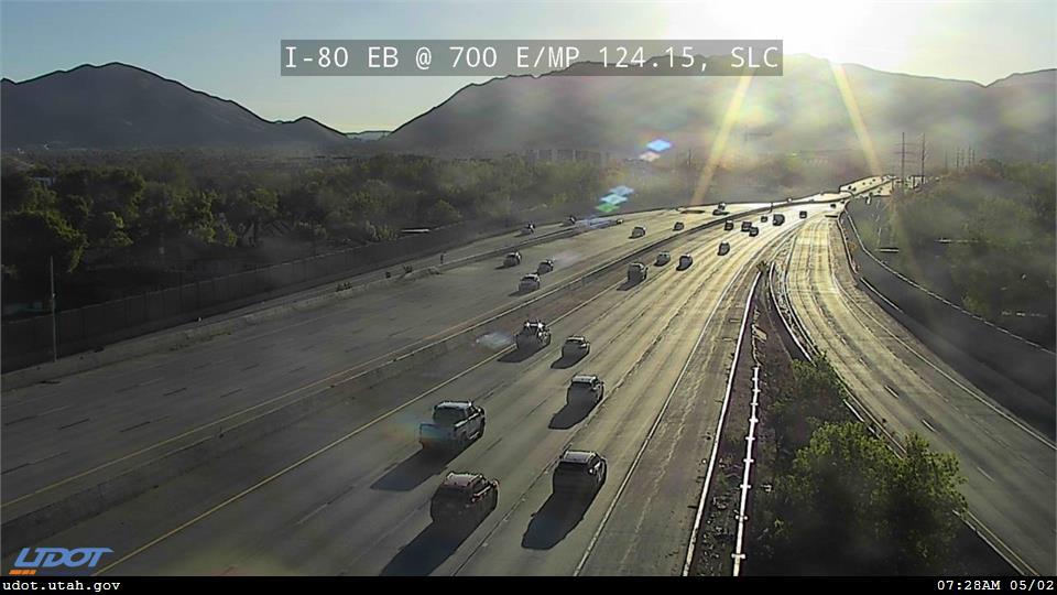 Traffic Cam I-80 EB @ 700 E SR 71 MP 124.15 SLC