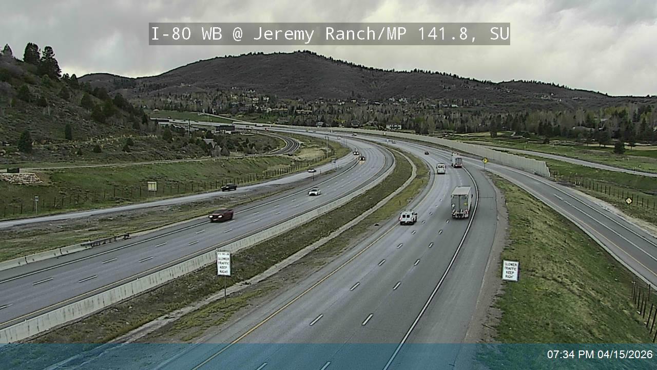 I-80 WB @ Jeremy Ranch/ MP 141.8, SU
