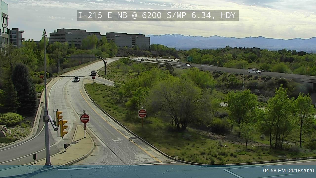 I-215 E NB @ 6200 S / SR-190/ MP 6.34, HDY