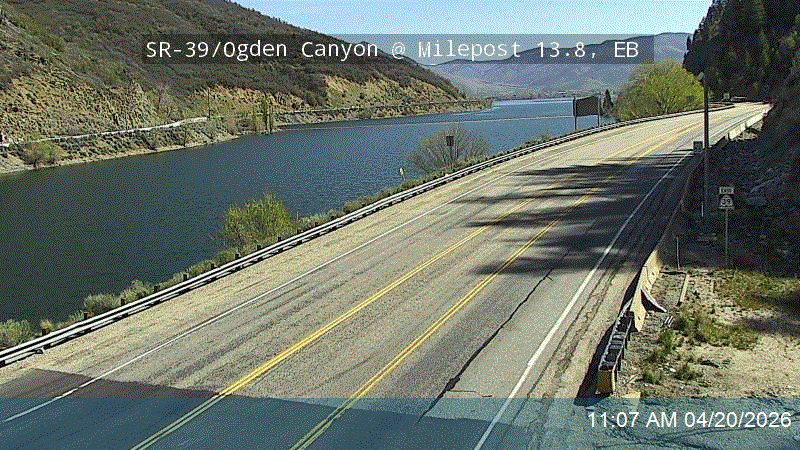 SR-39 / Ogden Canyon @ SR-158 / MP 13.8, EB