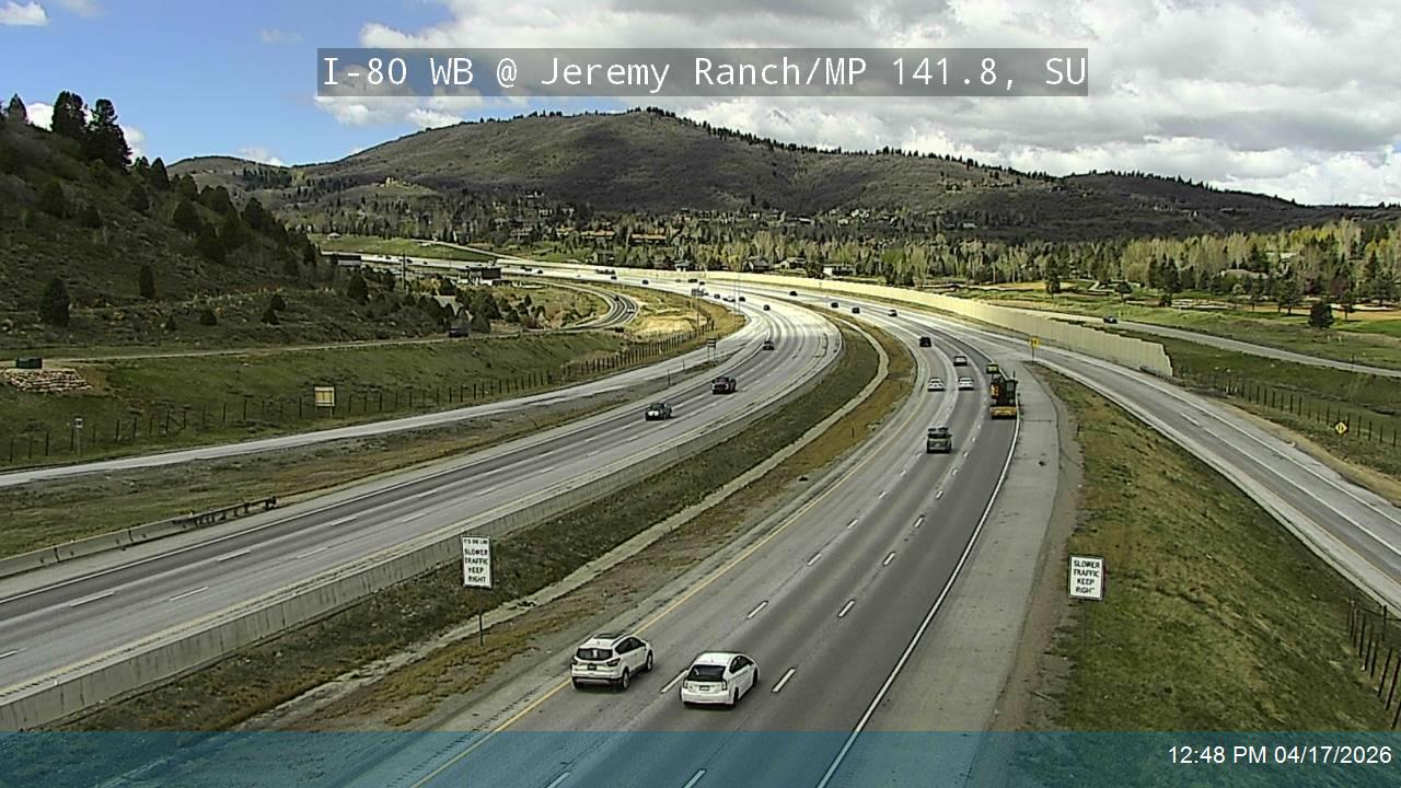 I-80 WB @ Jeremy Ranch/ MP 141.8, SU