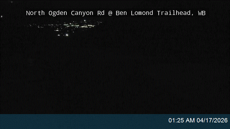 North Ogden Canyon Rd @ Ben Lomond Trailhead, WB