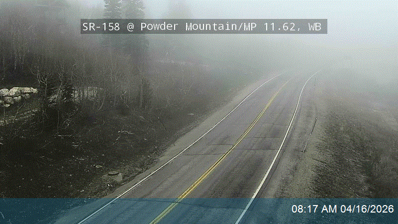 SR-158 @ Powder Mountain / MP 11.62, WB