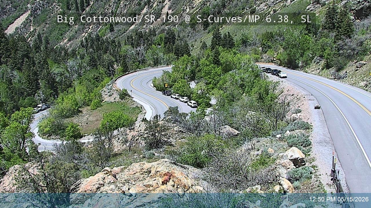 Big Cottonwood Canyon Rd / SR-190 @ S-Curves / MP 6.38, SL