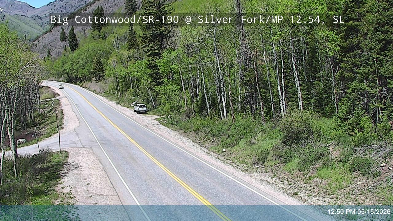 Big Cottonwood Canyon Rd / SR-190 @ Silver Fork / MP 12.54, SL