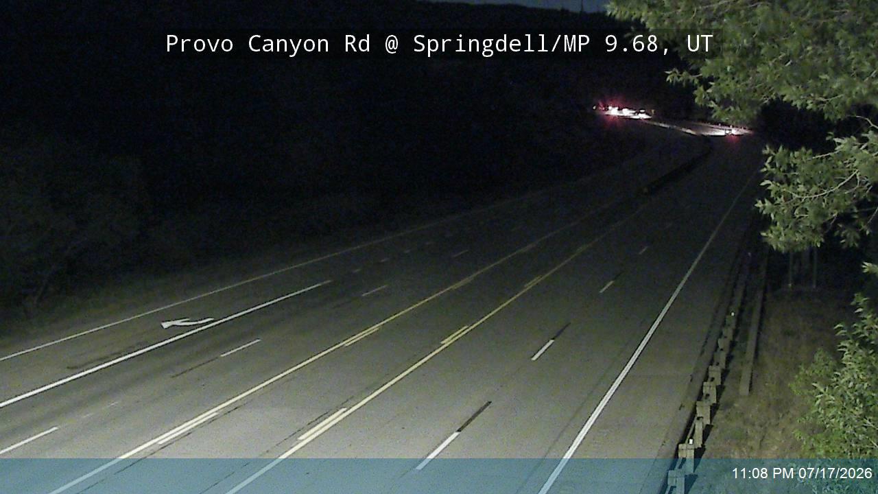 Provo Canyon Rd / US-189 @ Springdell / MP 9.68, UT traffic camera, Utah County