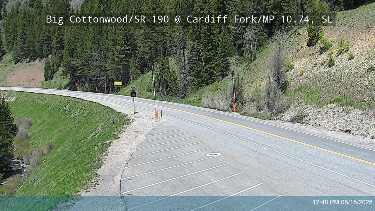 Big Cottonwood Canyon Rd / SR-190 @ Cardiff Fork / MP 10.74, SL