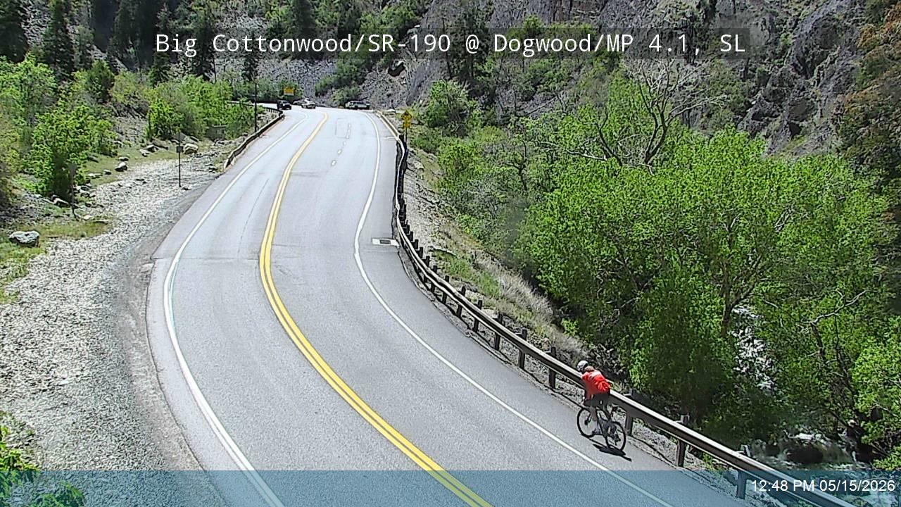 Big Cottonwood Canyon Rd / SR-190 @ Dogwood / MP 4.1, SL