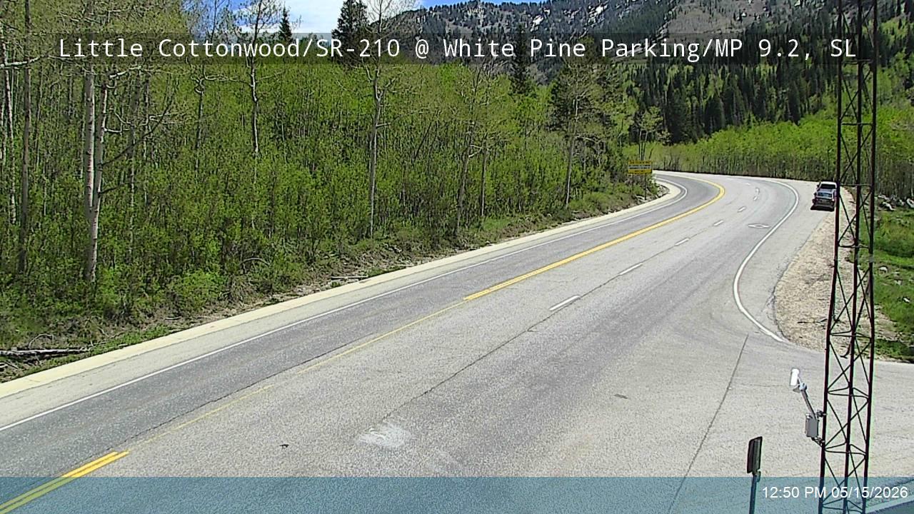 Little Cottonwood Rd / SR-210 EB @ White Pine Parking / MP 9.2, SL
