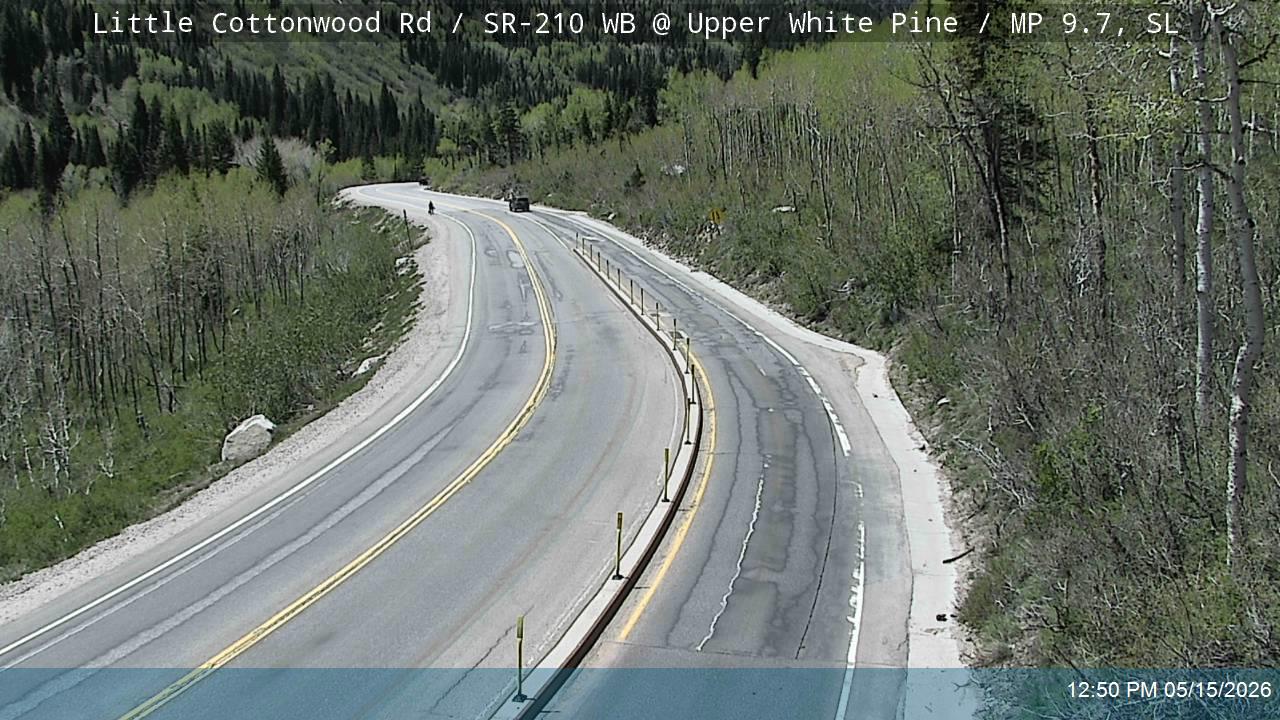 Little Cottonwood Rd / SR-210 WB @ Upper White Pine / MP 9.7, SL