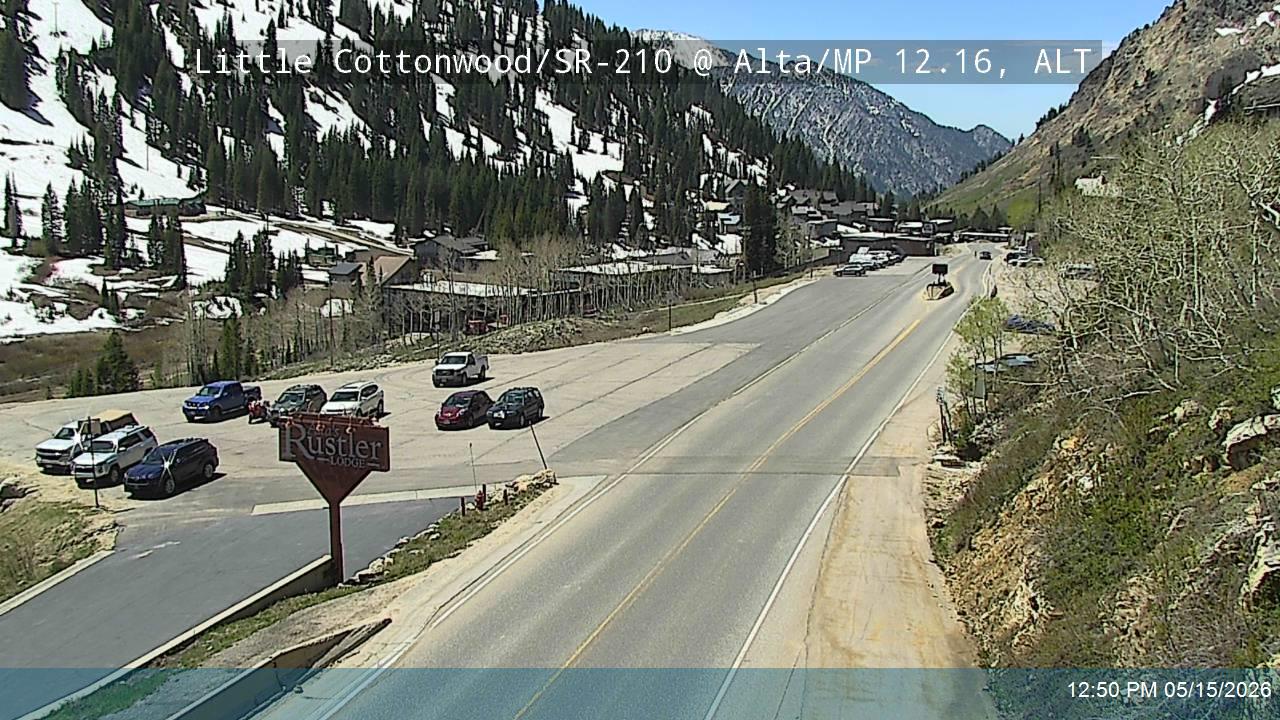 Little Cottonwood Rd / SR-210 WB @ Alta / MP 12.16, ALT