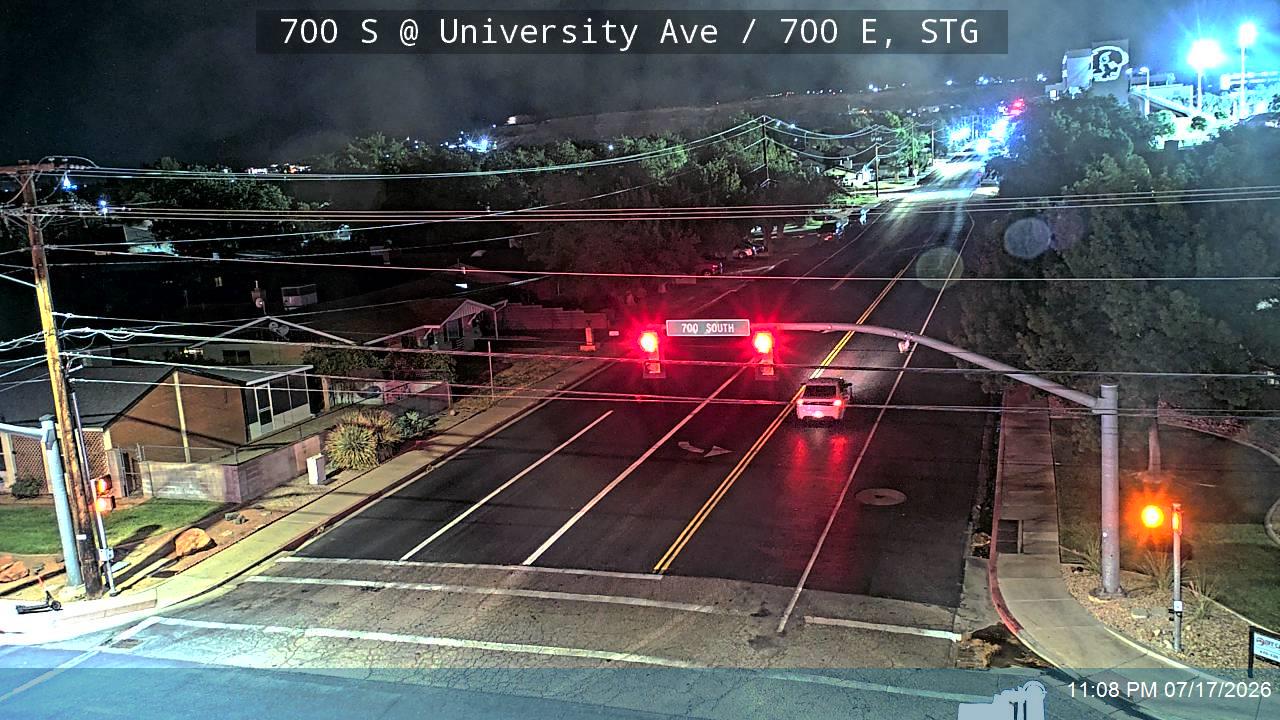 700 S traffic camera, view west, St. George, Utah